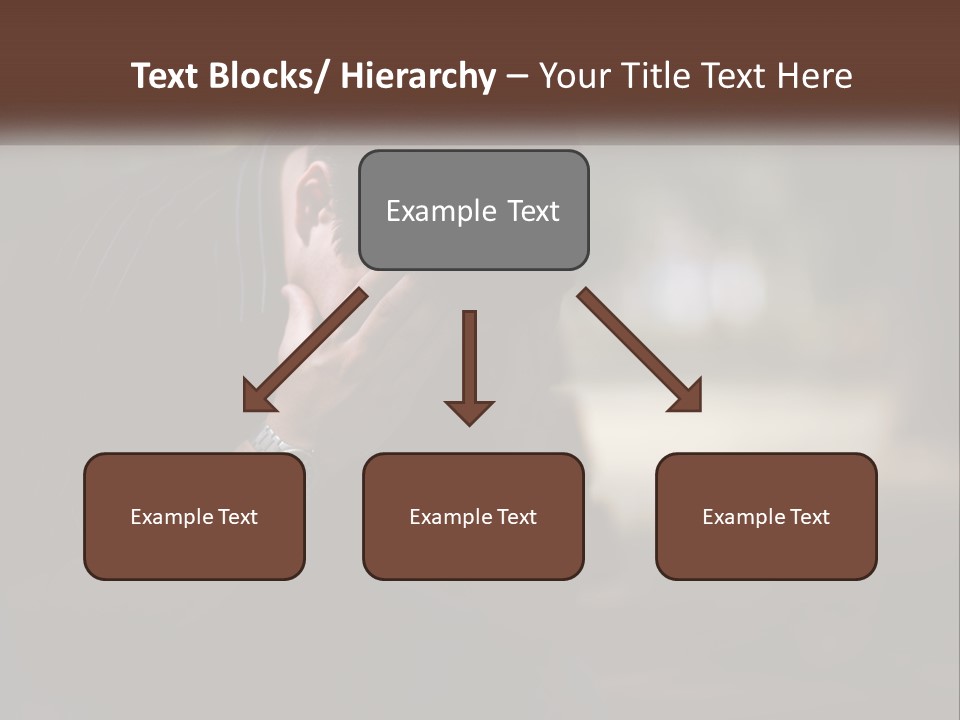 A Man Covering His Face With His Hands PowerPoint Template