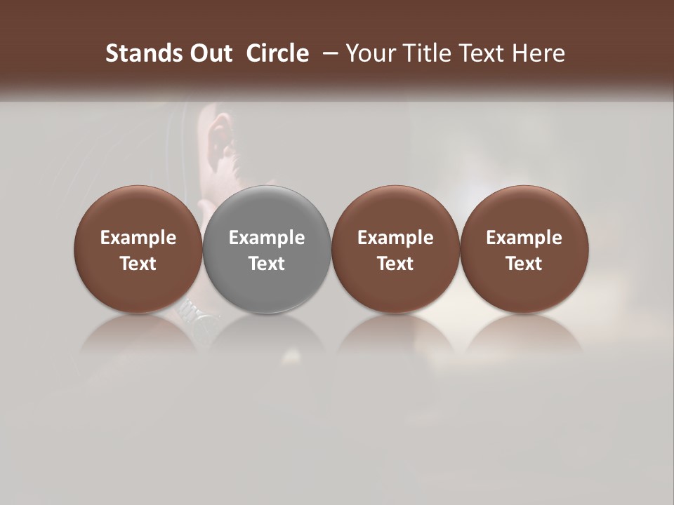 A Man Covering His Face With His Hands PowerPoint Template