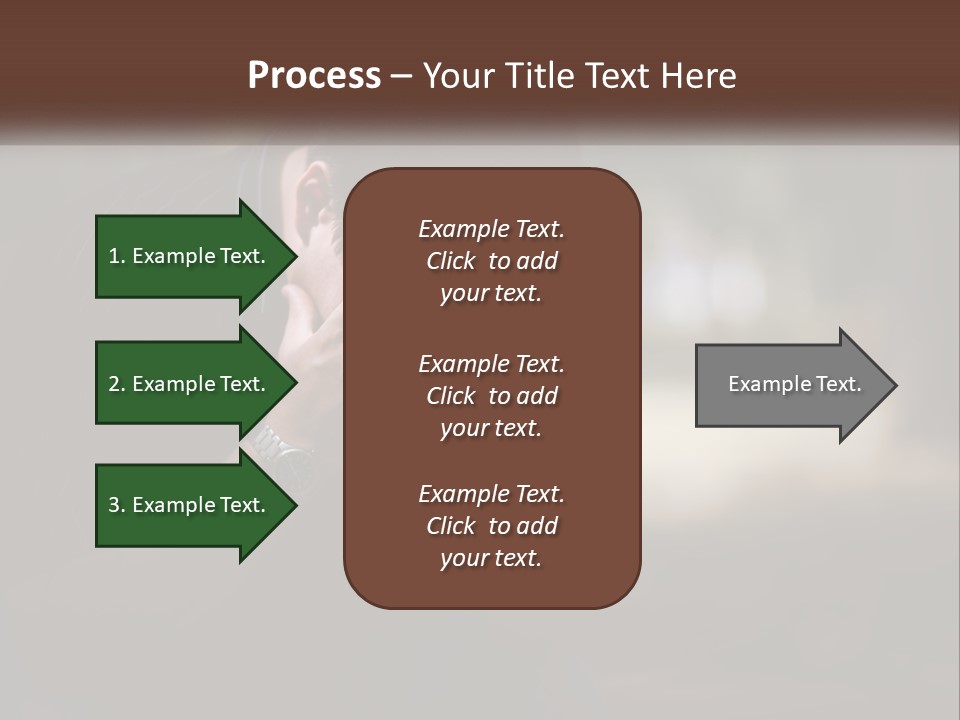 A Man Covering His Face With His Hands PowerPoint Template