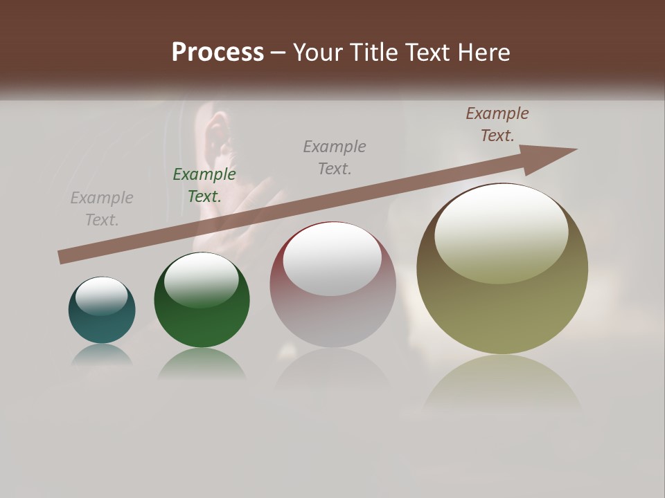 A Man Covering His Face With His Hands PowerPoint Template