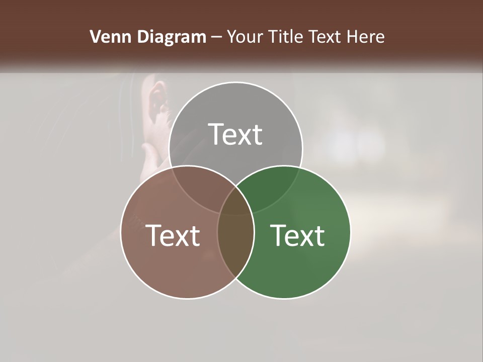 A Man Covering His Face With His Hands PowerPoint Template