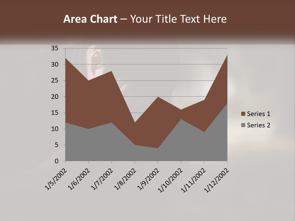 A Man Covering His Face With His Hands PowerPoint Template