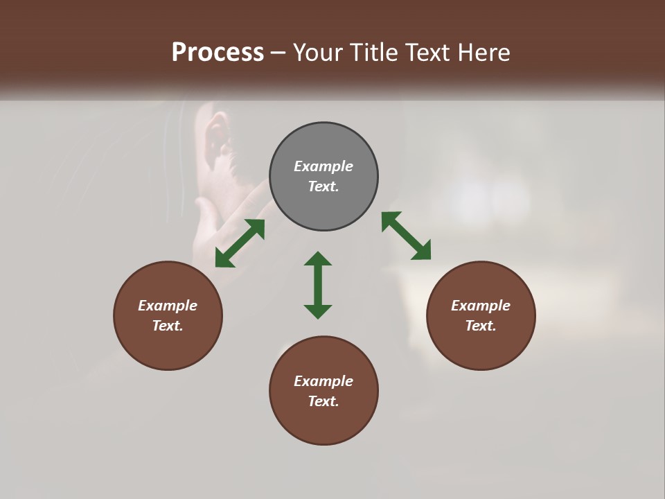 A Man Covering His Face With His Hands PowerPoint Template