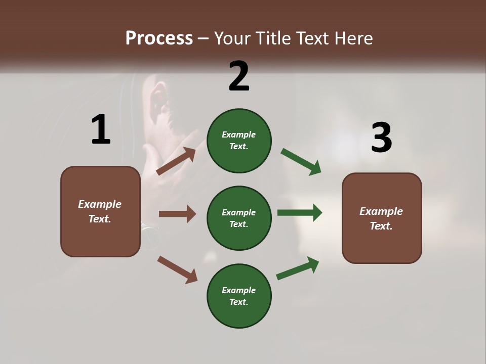 A Man Covering His Face With His Hands PowerPoint Template