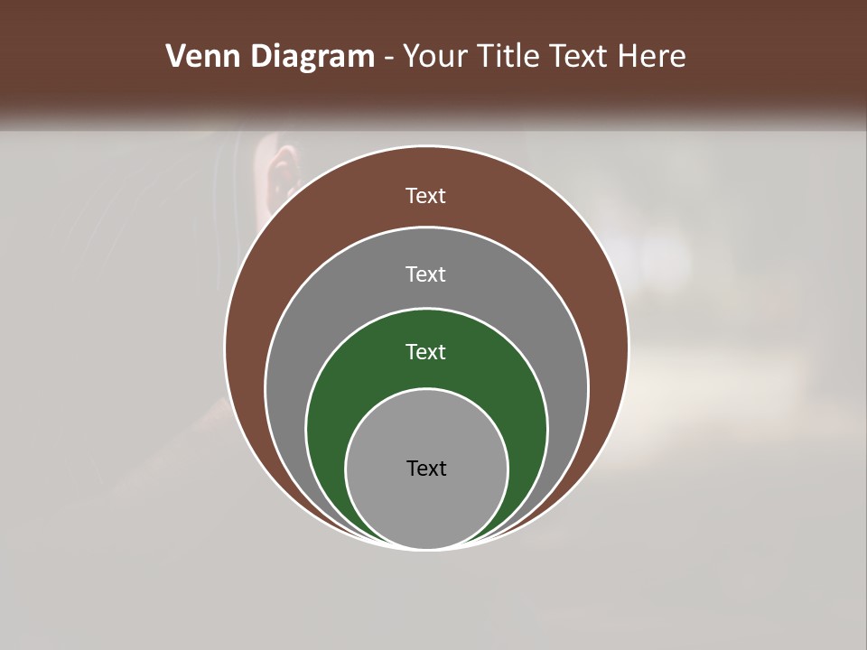 A Man Covering His Face With His Hands PowerPoint Template