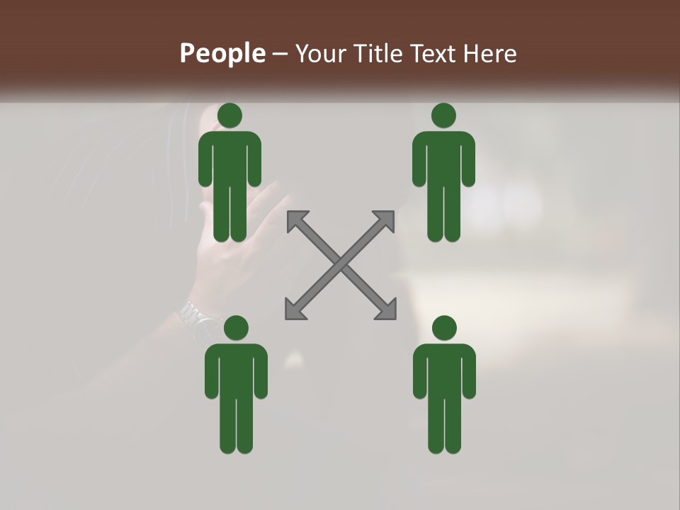 A Man Covering His Face With His Hands PowerPoint Template