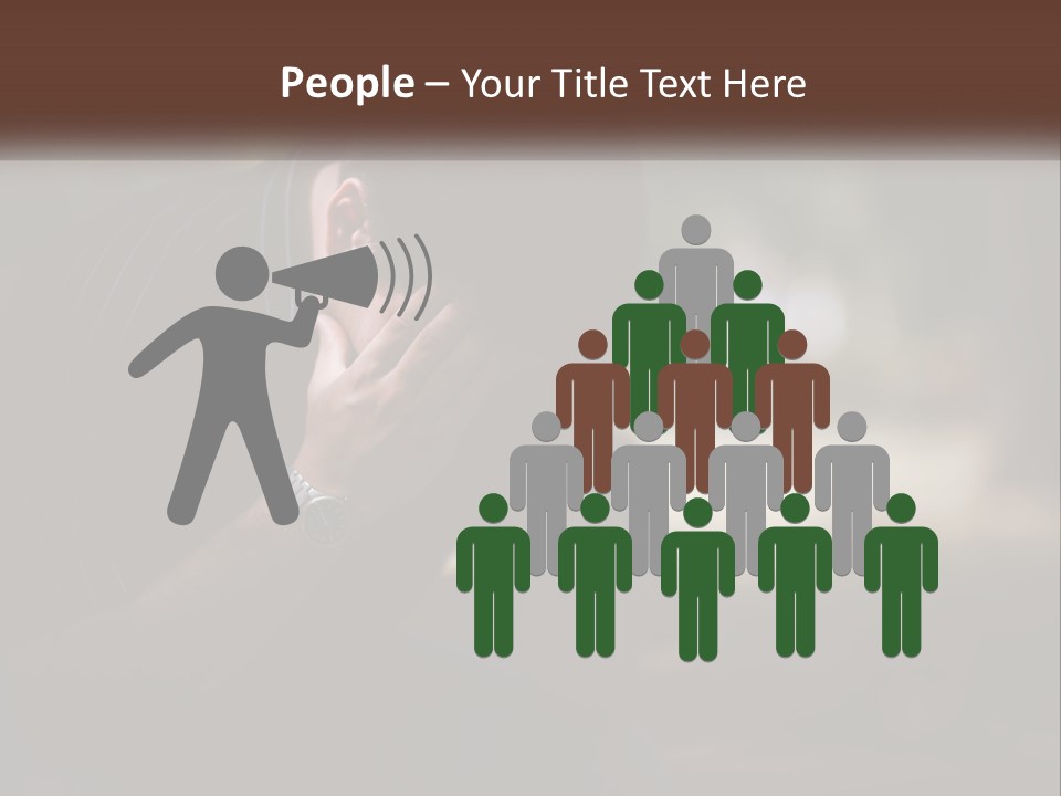 A Man Covering His Face With His Hands PowerPoint Template