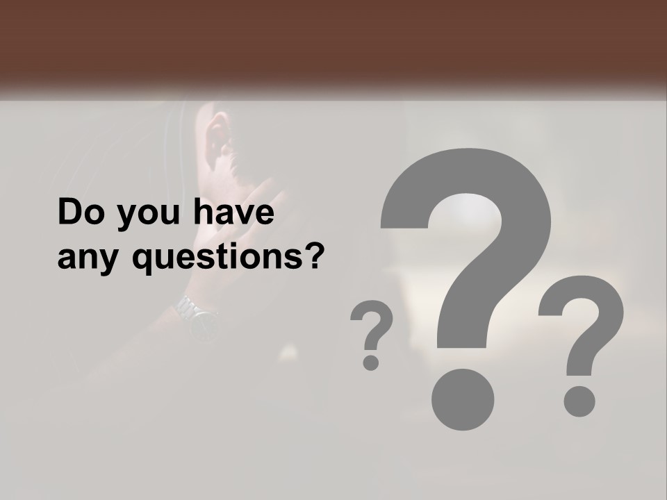 A Man Covering His Face With His Hands PowerPoint Template