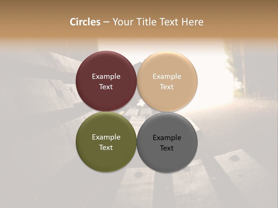 A Person Sitting On A Bench In A Tunnel PowerPoint Template