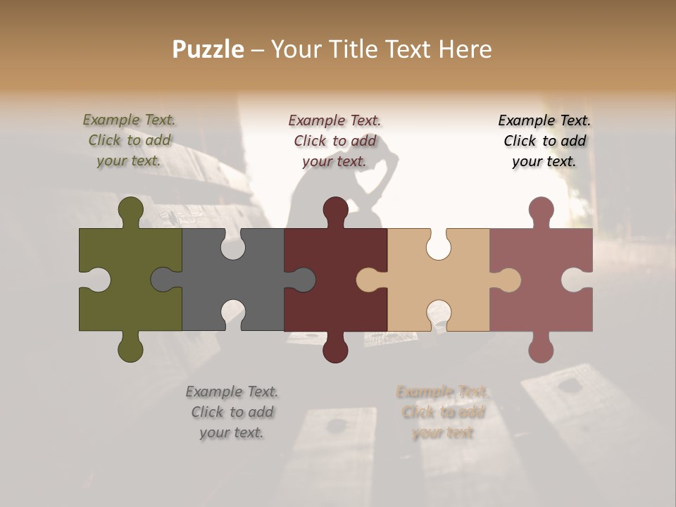 A Person Sitting On A Bench In A Tunnel PowerPoint Template