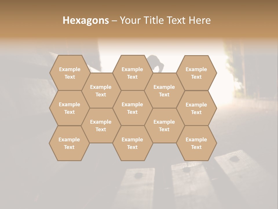 A Person Sitting On A Bench In A Tunnel PowerPoint Template