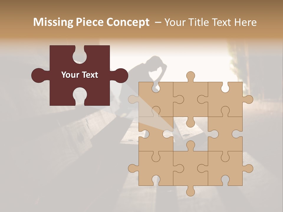 A Person Sitting On A Bench In A Tunnel PowerPoint Template