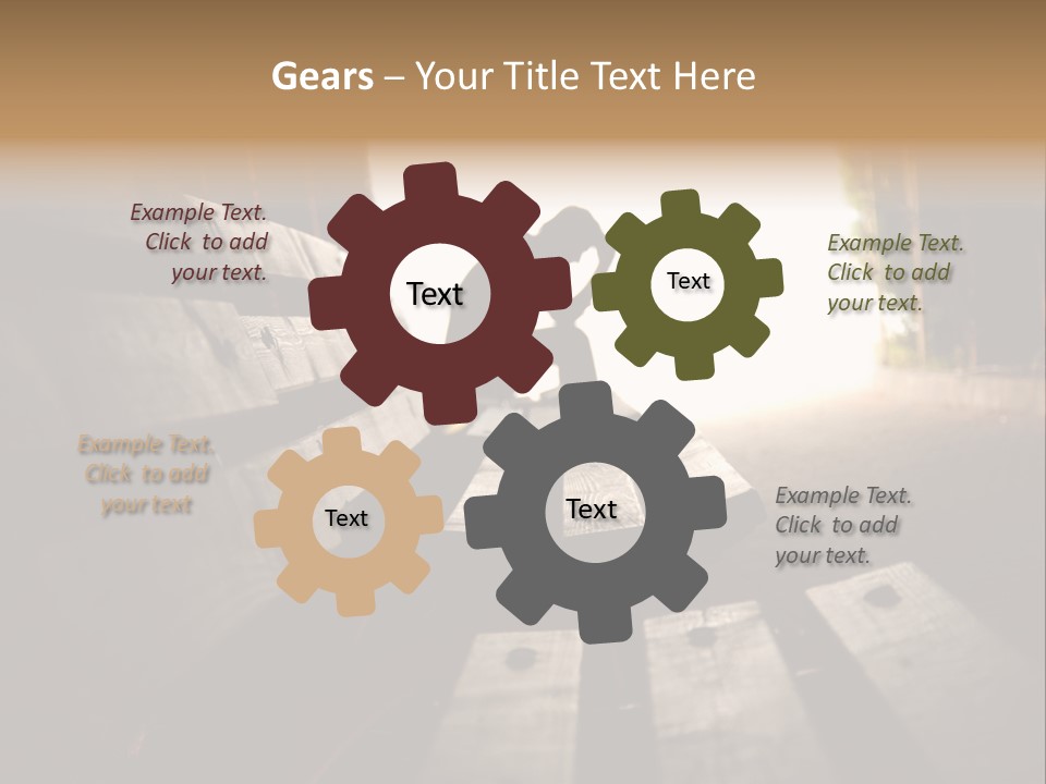 A Person Sitting On A Bench In A Tunnel PowerPoint Template