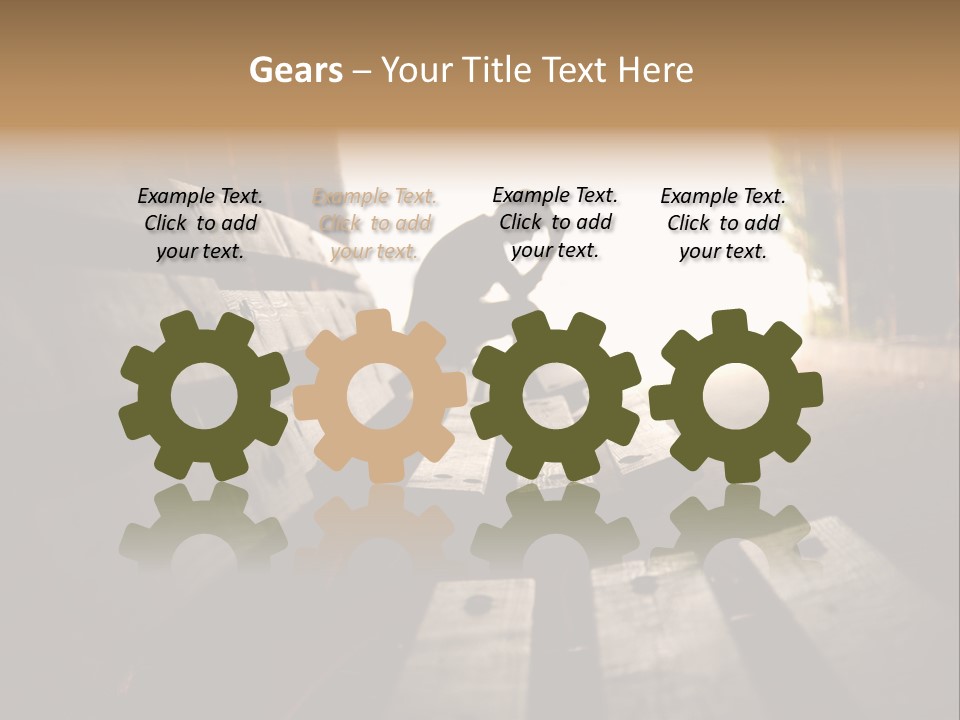 A Person Sitting On A Bench In A Tunnel PowerPoint Template