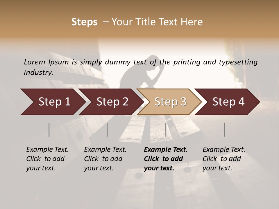 A Person Sitting On A Bench In A Tunnel PowerPoint Template