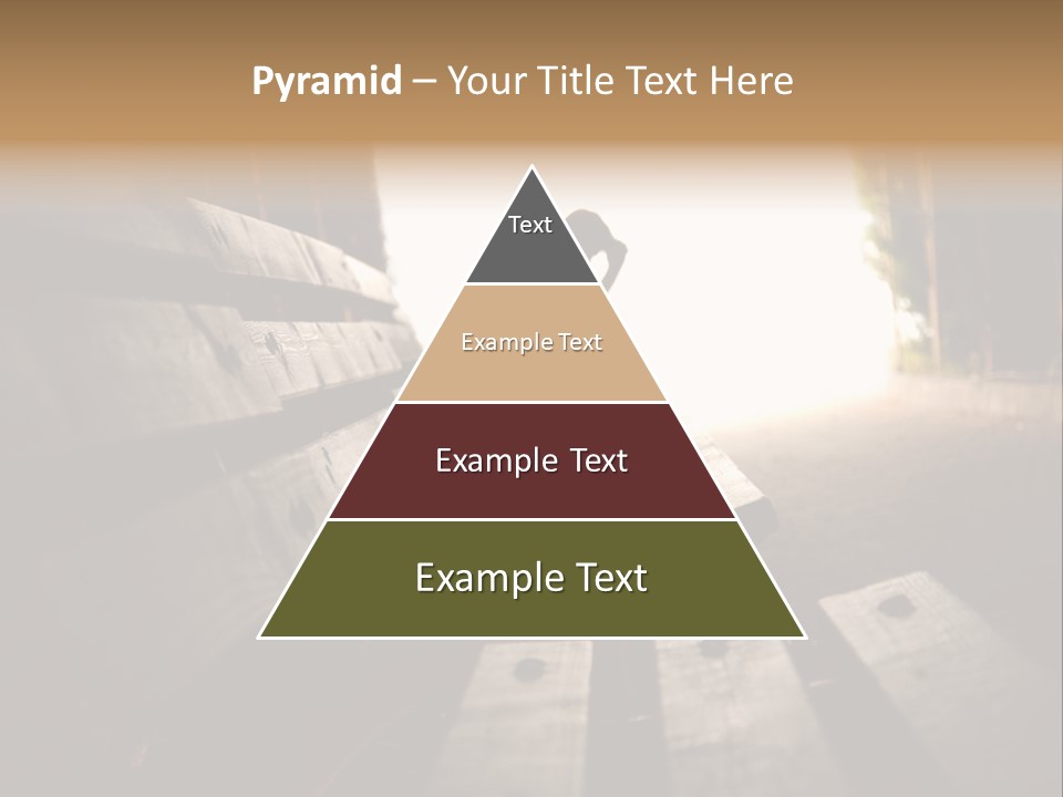 A Person Sitting On A Bench In A Tunnel PowerPoint Template