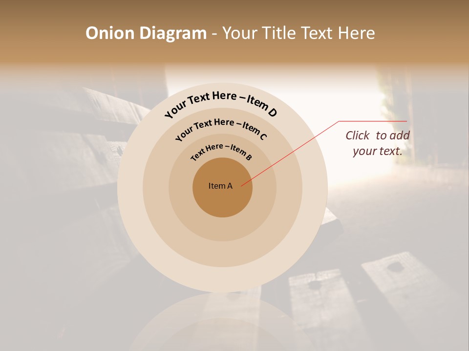 A Person Sitting On A Bench In A Tunnel PowerPoint Template