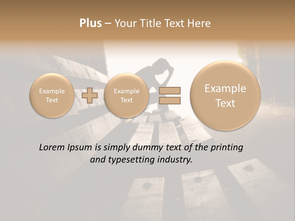 A Person Sitting On A Bench In A Tunnel PowerPoint Template