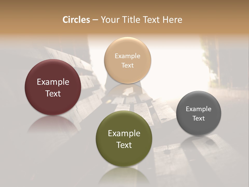 A Person Sitting On A Bench In A Tunnel PowerPoint Template