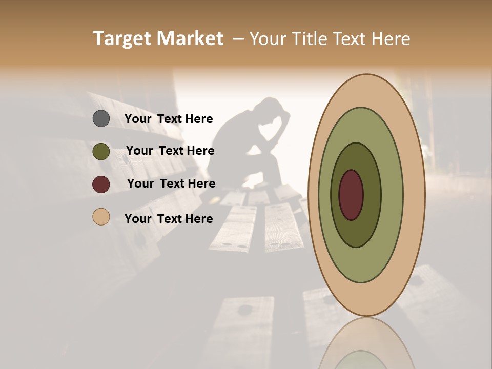 A Person Sitting On A Bench In A Tunnel PowerPoint Template