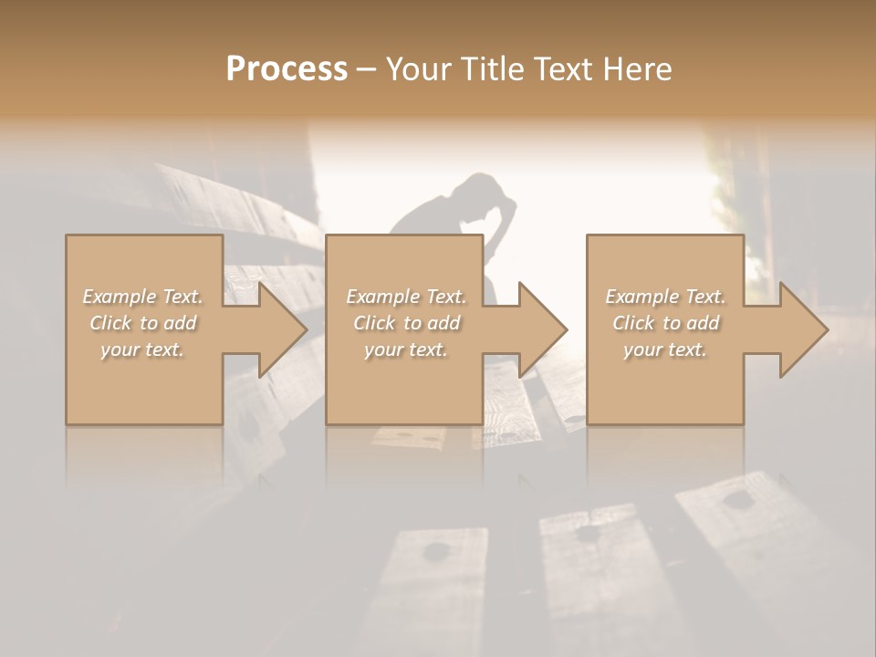 A Person Sitting On A Bench In A Tunnel PowerPoint Template