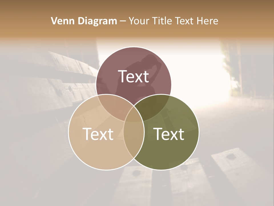 A Person Sitting On A Bench In A Tunnel PowerPoint Template