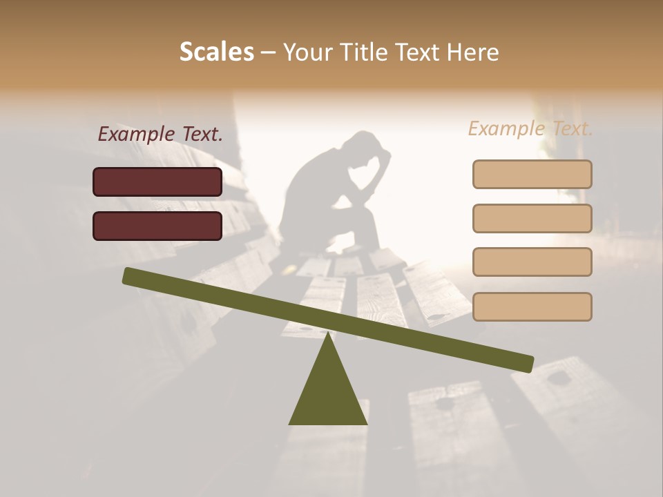 A Person Sitting On A Bench In A Tunnel PowerPoint Template