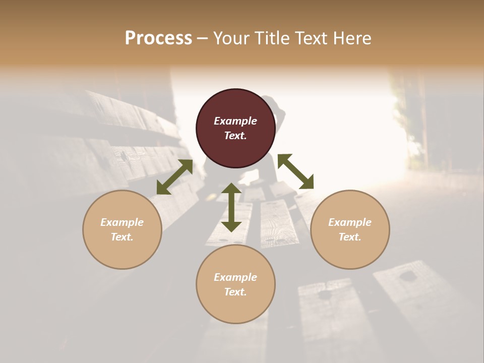 A Person Sitting On A Bench In A Tunnel PowerPoint Template