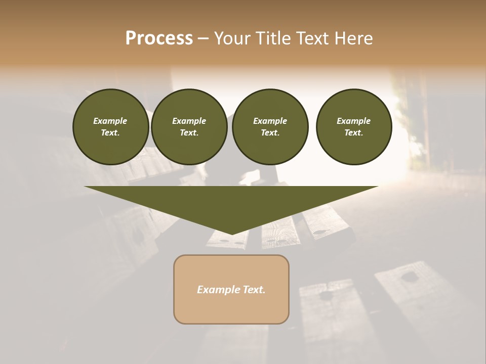 A Person Sitting On A Bench In A Tunnel PowerPoint Template