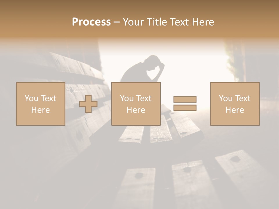 A Person Sitting On A Bench In A Tunnel PowerPoint Template
