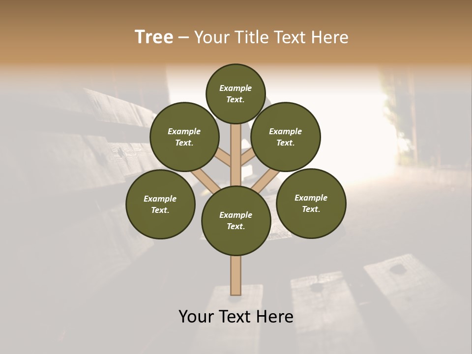 A Person Sitting On A Bench In A Tunnel PowerPoint Template