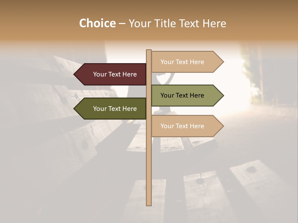 A Person Sitting On A Bench In A Tunnel PowerPoint Template