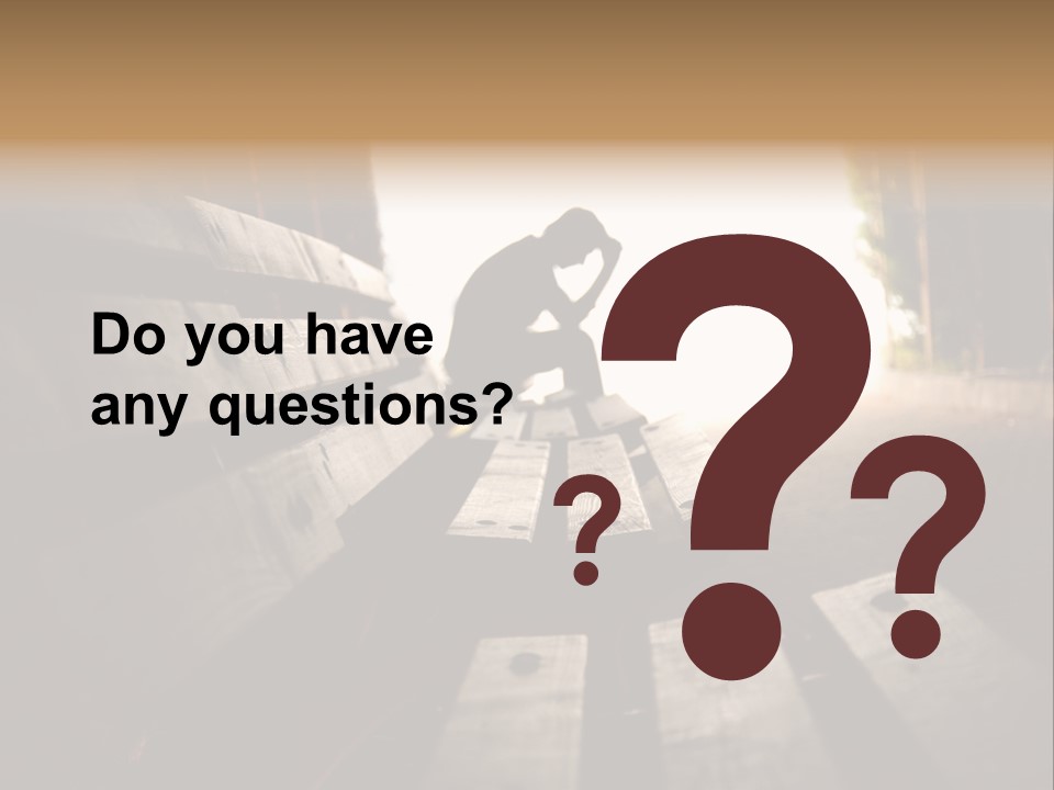 A Person Sitting On A Bench In A Tunnel PowerPoint Template