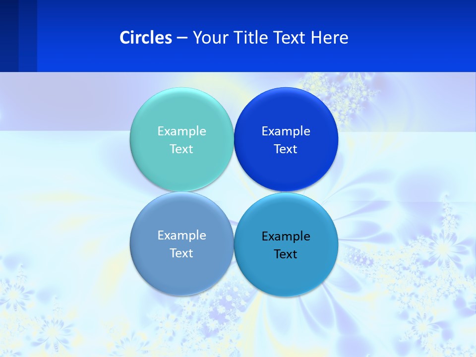 A Blue And Yellow Flower Powerpoint Presentation PowerPoint Template