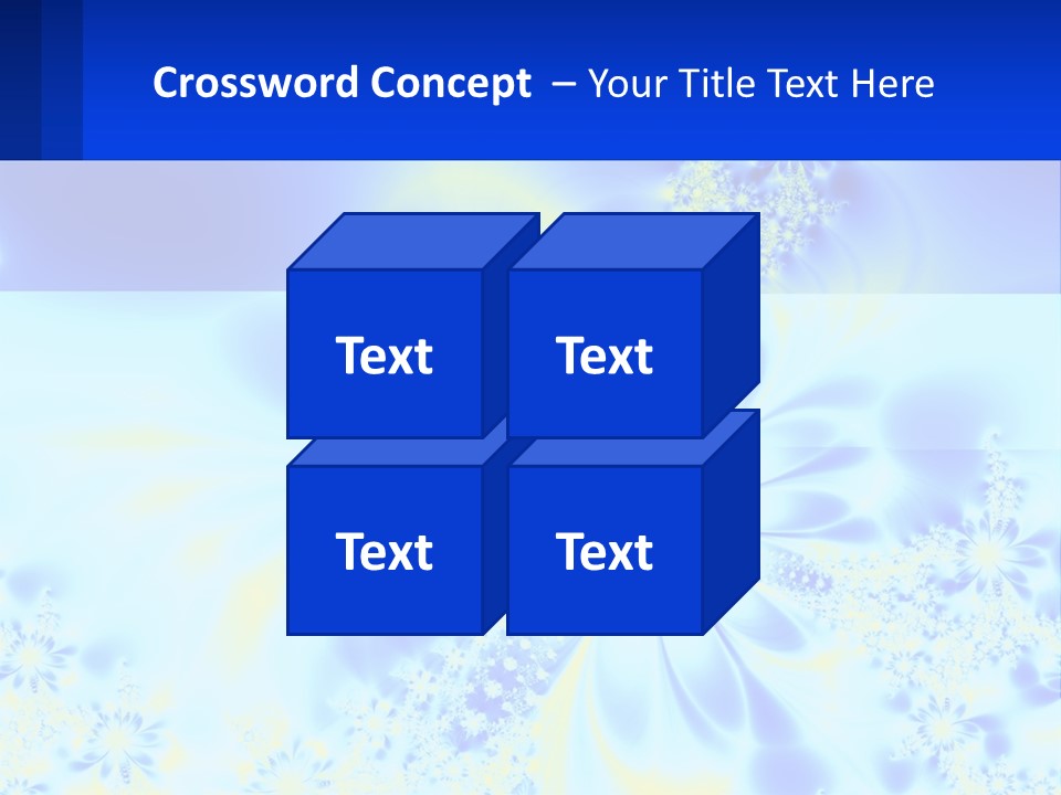 A Blue And Yellow Flower Powerpoint Presentation PowerPoint Template