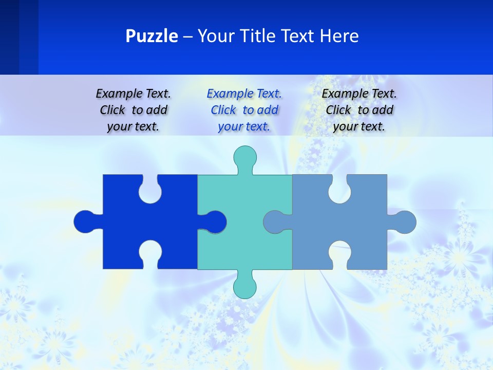 A Blue And Yellow Flower Powerpoint Presentation PowerPoint Template