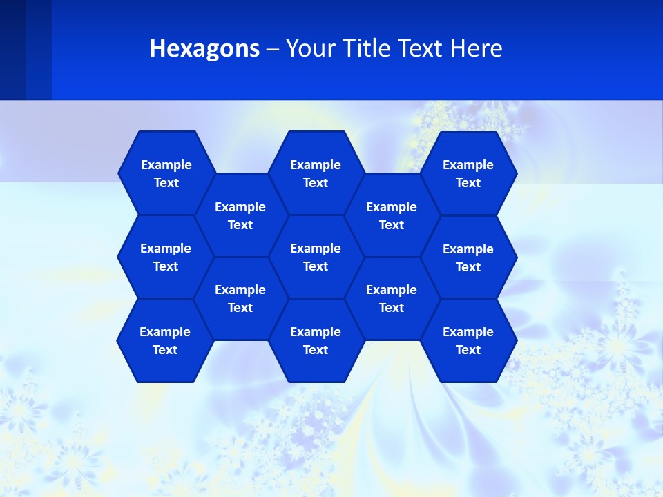 A Blue And Yellow Flower Powerpoint Presentation PowerPoint Template