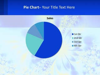 A Blue And Yellow Flower Powerpoint Presentation PowerPoint Template