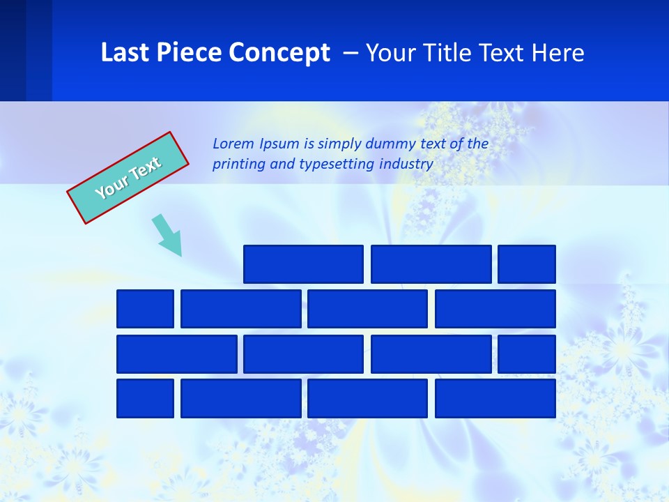 A Blue And Yellow Flower Powerpoint Presentation PowerPoint Template