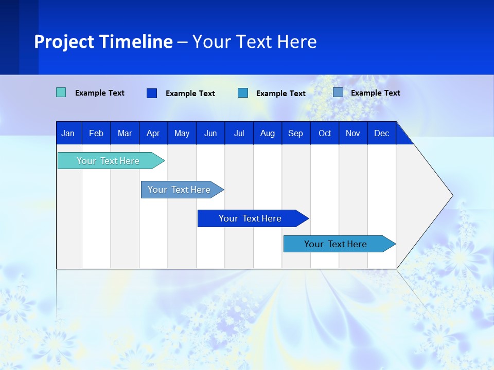 A Blue And Yellow Flower Powerpoint Presentation PowerPoint Template
