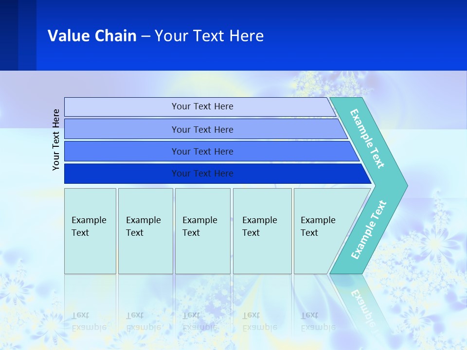 A Blue And Yellow Flower Powerpoint Presentation PowerPoint Template