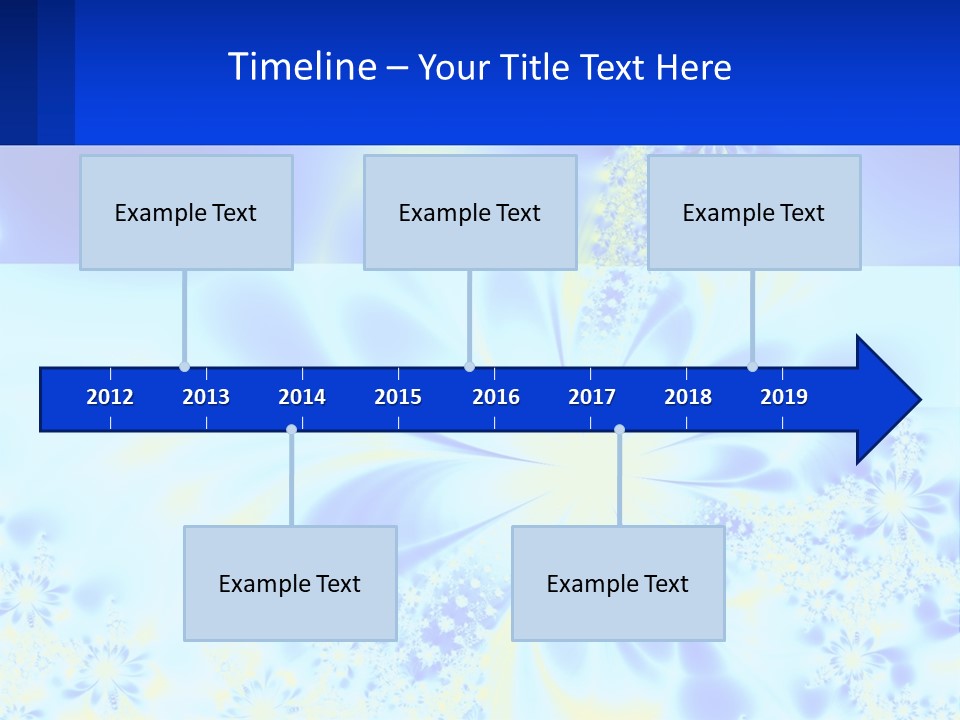 A Blue And Yellow Flower Powerpoint Presentation PowerPoint Template