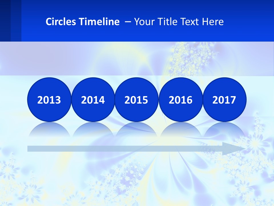 A Blue And Yellow Flower Powerpoint Presentation PowerPoint Template