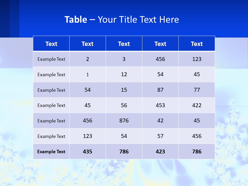 A Blue And Yellow Flower Powerpoint Presentation PowerPoint Template