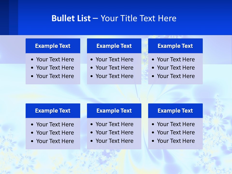 A Blue And Yellow Flower Powerpoint Presentation PowerPoint Template