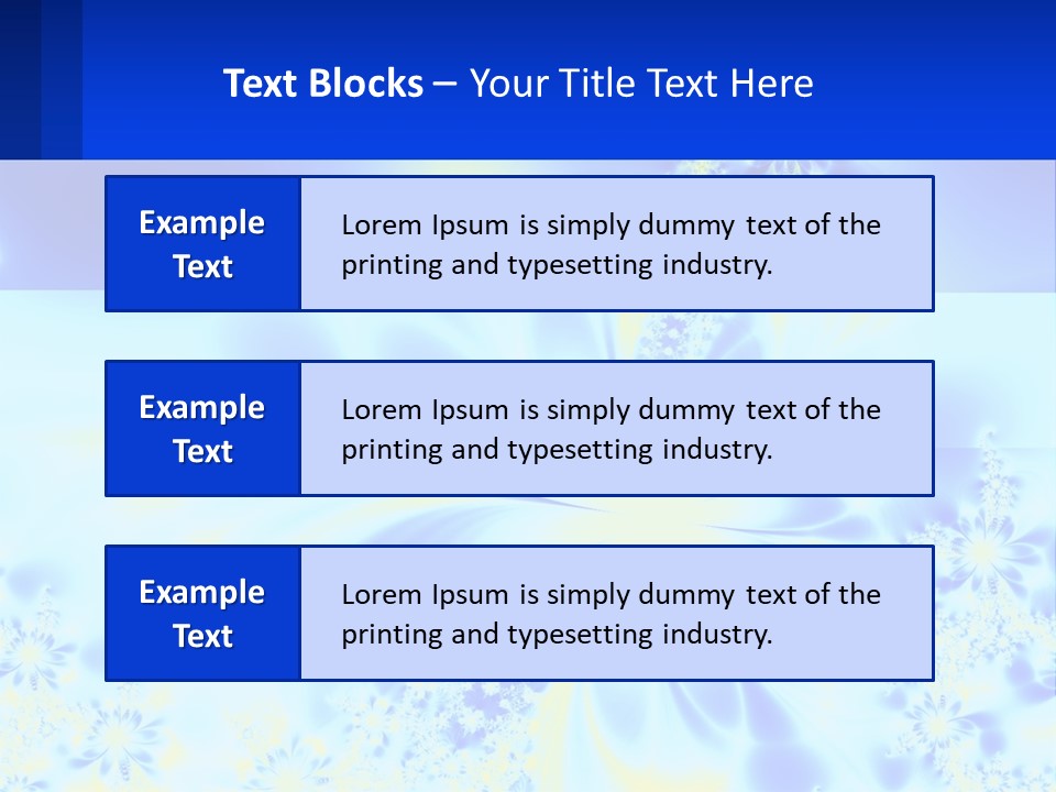 A Blue And Yellow Flower Powerpoint Presentation PowerPoint Template