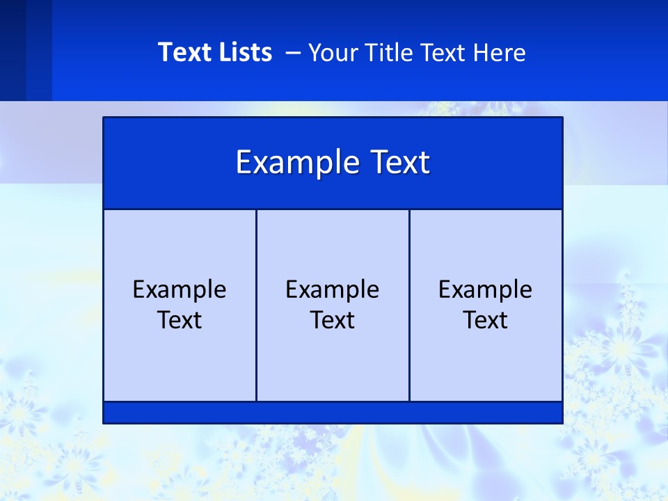 A Blue And Yellow Flower Powerpoint Presentation PowerPoint Template