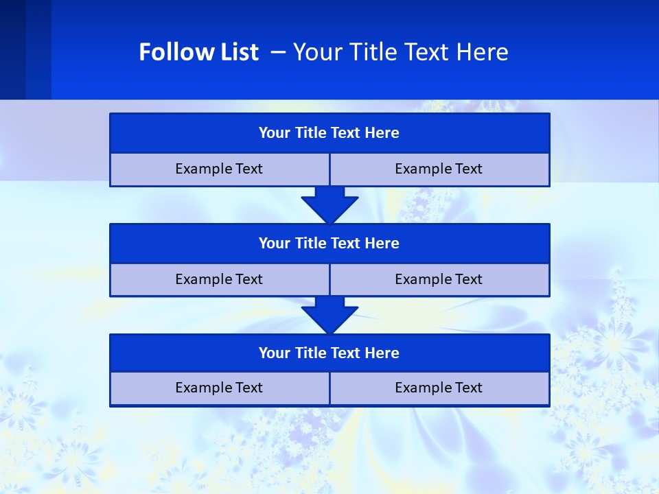 A Blue And Yellow Flower Powerpoint Presentation PowerPoint Template
