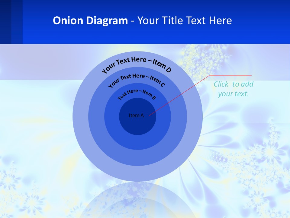 A Blue And Yellow Flower Powerpoint Presentation PowerPoint Template