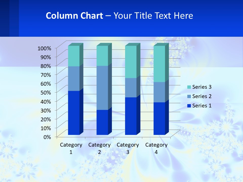 A Blue And Yellow Flower Powerpoint Presentation PowerPoint Template
